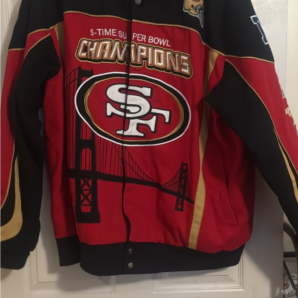 NFL Red and Black Raincoat
